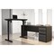 Bestar Prestige + Height Adjustable L-Desk, Bark Gray/Slate 99885-000047 - alternate 3